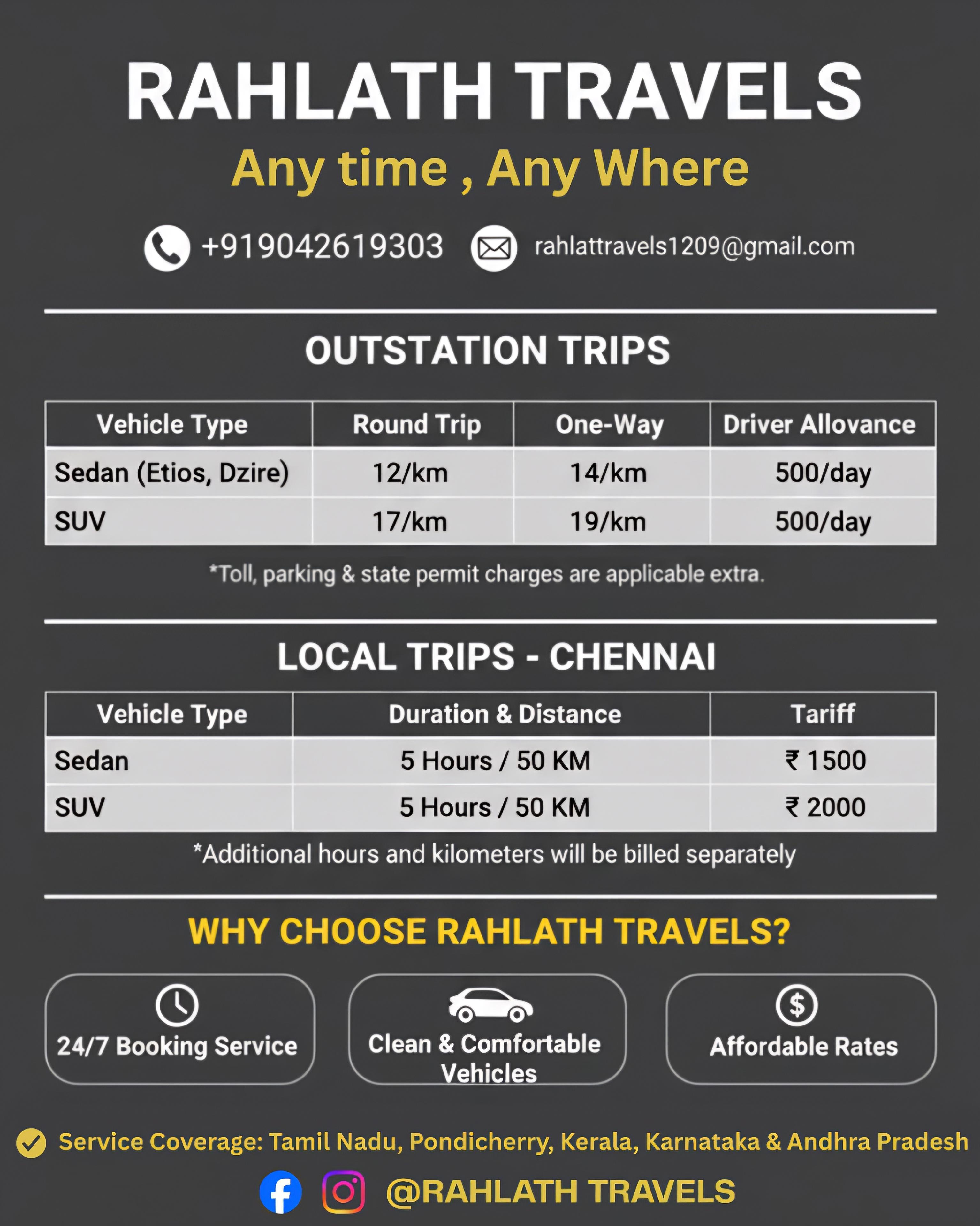 Featured view of Reliable Professional Drivers & Cab Services in Chennai – All Vehicle Types